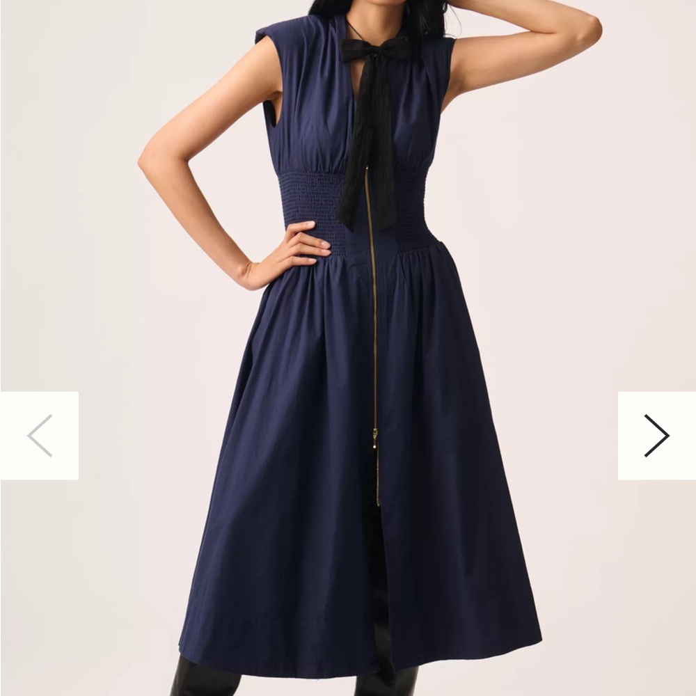 Anthropologie Navy Blue Dress| XL